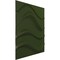 Ekena Millwork 19 5/8in. W x 19 5/8in. H Wave EnduraWall Decorative 3D Wall Panel Covers 2.67 Sq. Ft. WP20X20WVGCG - alternate 2